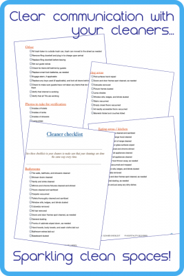 cleaners checklist