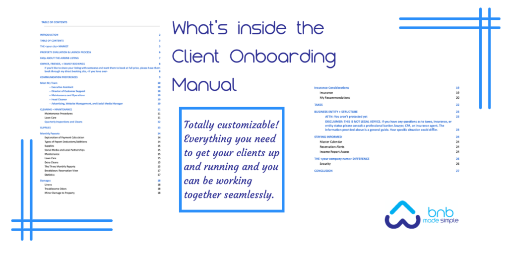 client Onboarding manual
