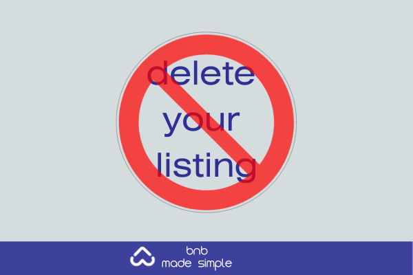 don't delete your listing
