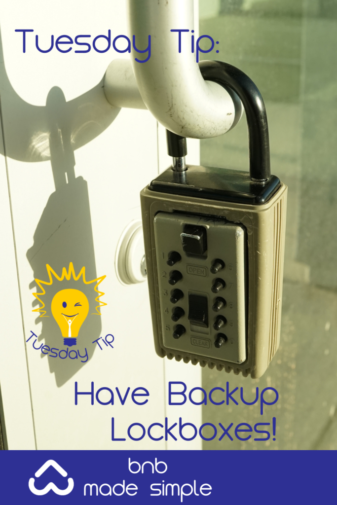 Backup lockboxes are a MUST have!