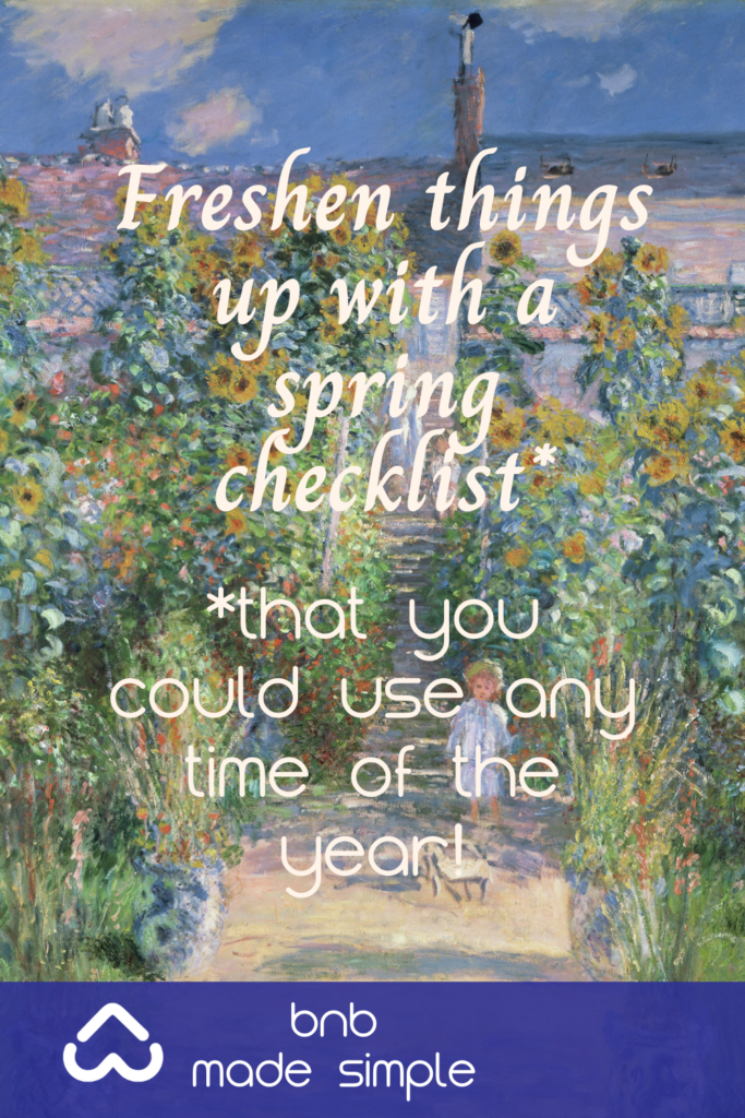 freshen things up with a spring checklist
