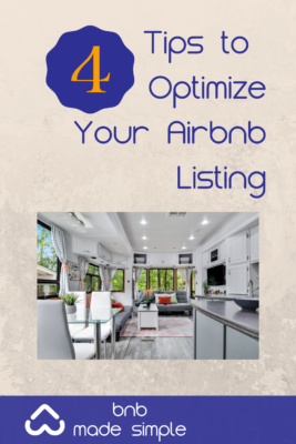 Optimize your airbnb listing with these 4 tips